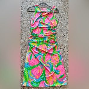 2015 Pink Label Lilly Pulitzer Ruched Tank Dress Pink Label Size Medium
